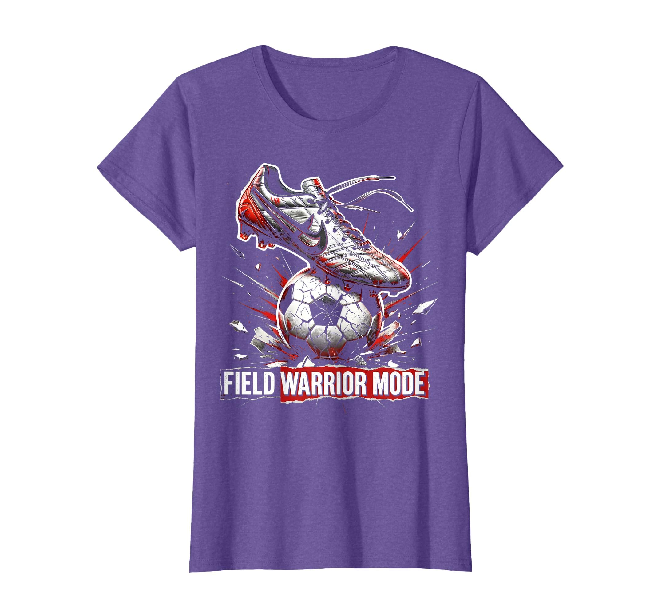 Soccer Field Warrior Mode T-Shirt - Aesthetic Graphic Unisex - T-Shirt, Sweatshirt, Hoodie