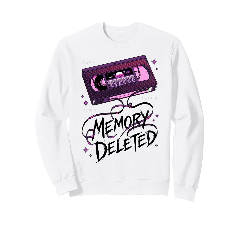 Memory Deleted Funny Cassette Tape Sweatshirt - Trendy Graphic Men Women - T-Shirt, Sweatshirt, Hoodie