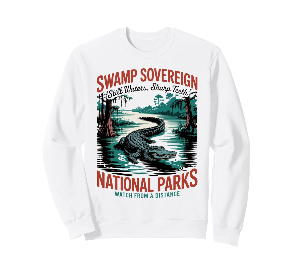 Everglades Gator National Parks Sweatshirt - Aesthetic Graphic for Adults - T-Shirt, Sweatshirt, Hoodie