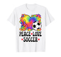 Peace Love Soccer Lover 60S 70S Hippie T-Shirt - Graphic Print for Adults - T-Shirt, Sweatshirt, Hoodie
