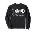 Tis Season Coffee Maple Leaf Soccer Sweatshirt - Graphic Print Men Women - T-Shirt, Sweatshirt, Hoodie