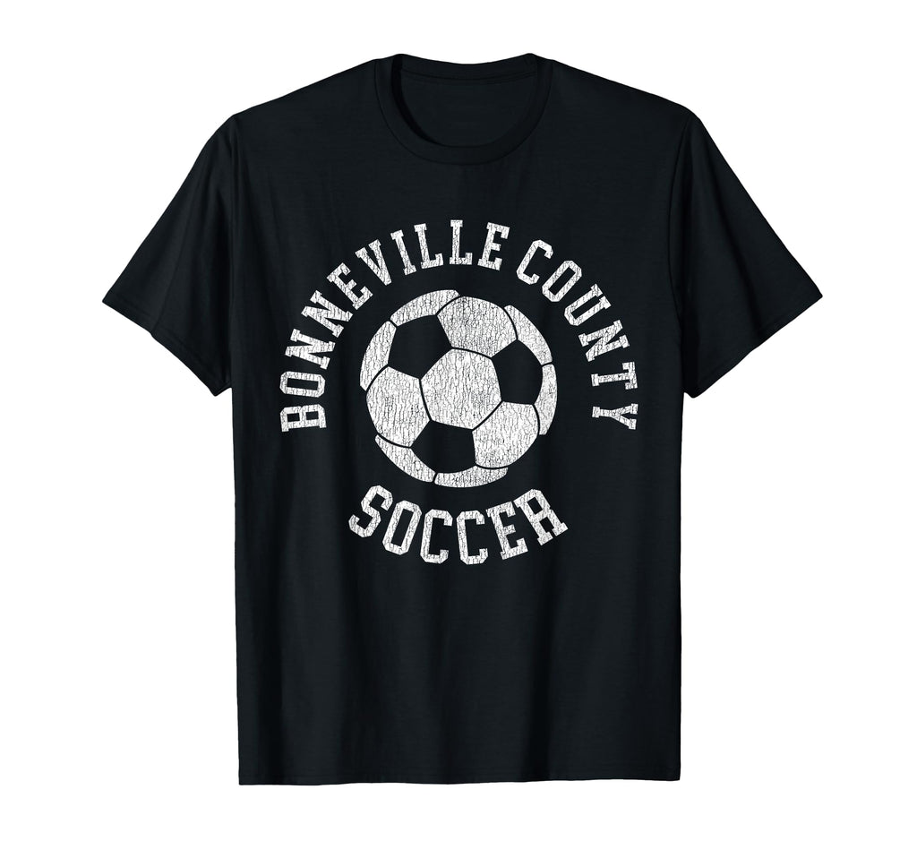Bonneville County Soccer Distressed T-Shirt - Streetwear Style for Adults - T-Shirt, Sweatshirt, Hoodie