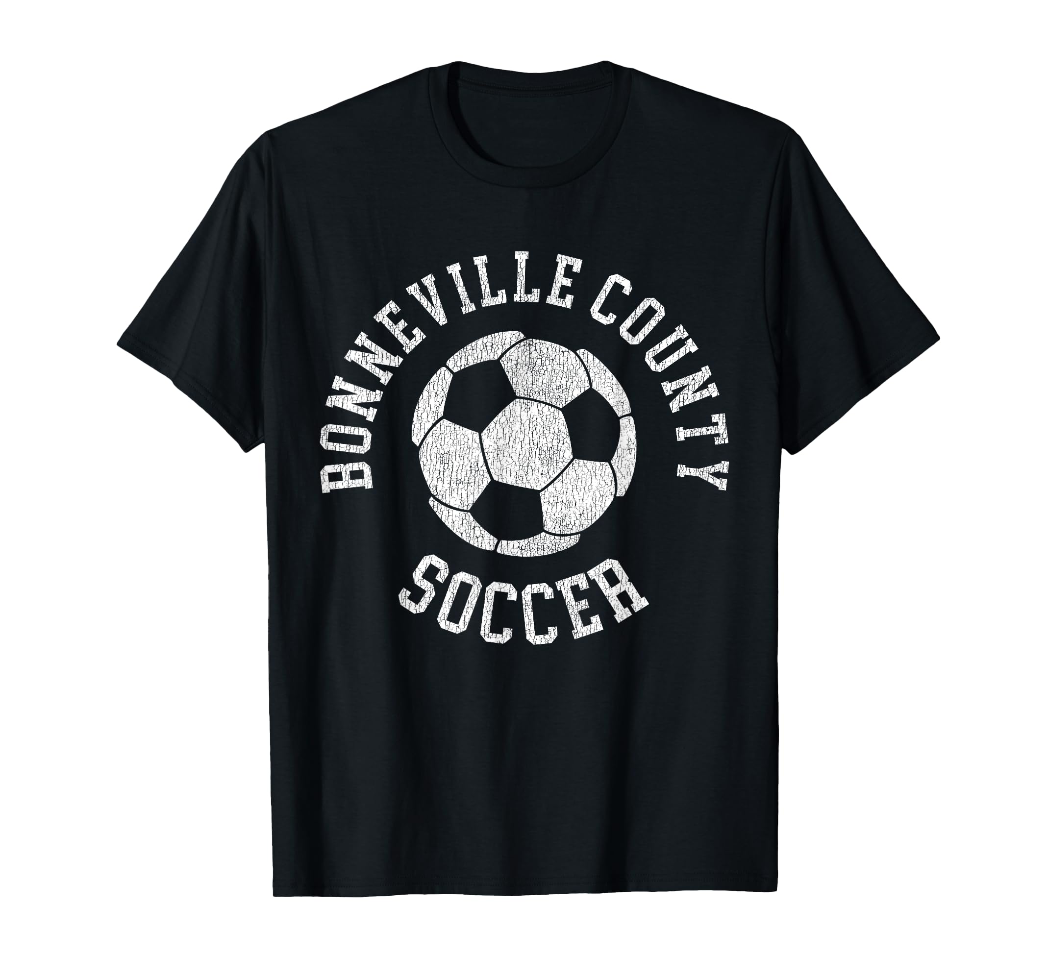 Bonneville County Soccer Distressed T-Shirt - Streetwear Style for Adults - T-Shirt, Sweatshirt, Hoodie