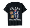 Just Who Loves Soccer Ramen And Anime T-Shirt - Streetwear Style Men Women - T-Shirt, Sweatshirt, Hoodie