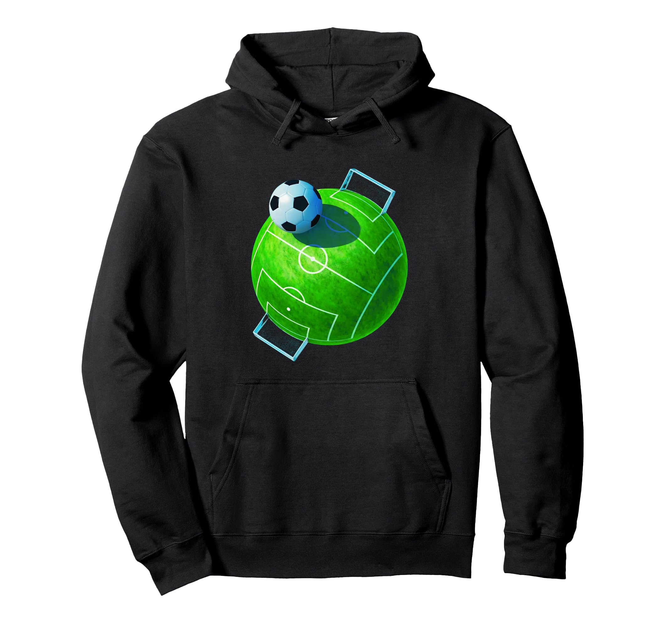 Soccer Ball Stadium Soccer Player Coach Fans Hoodie - Unique Graphic Unisex - T-Shirt, Sweatshirt, Hoodie