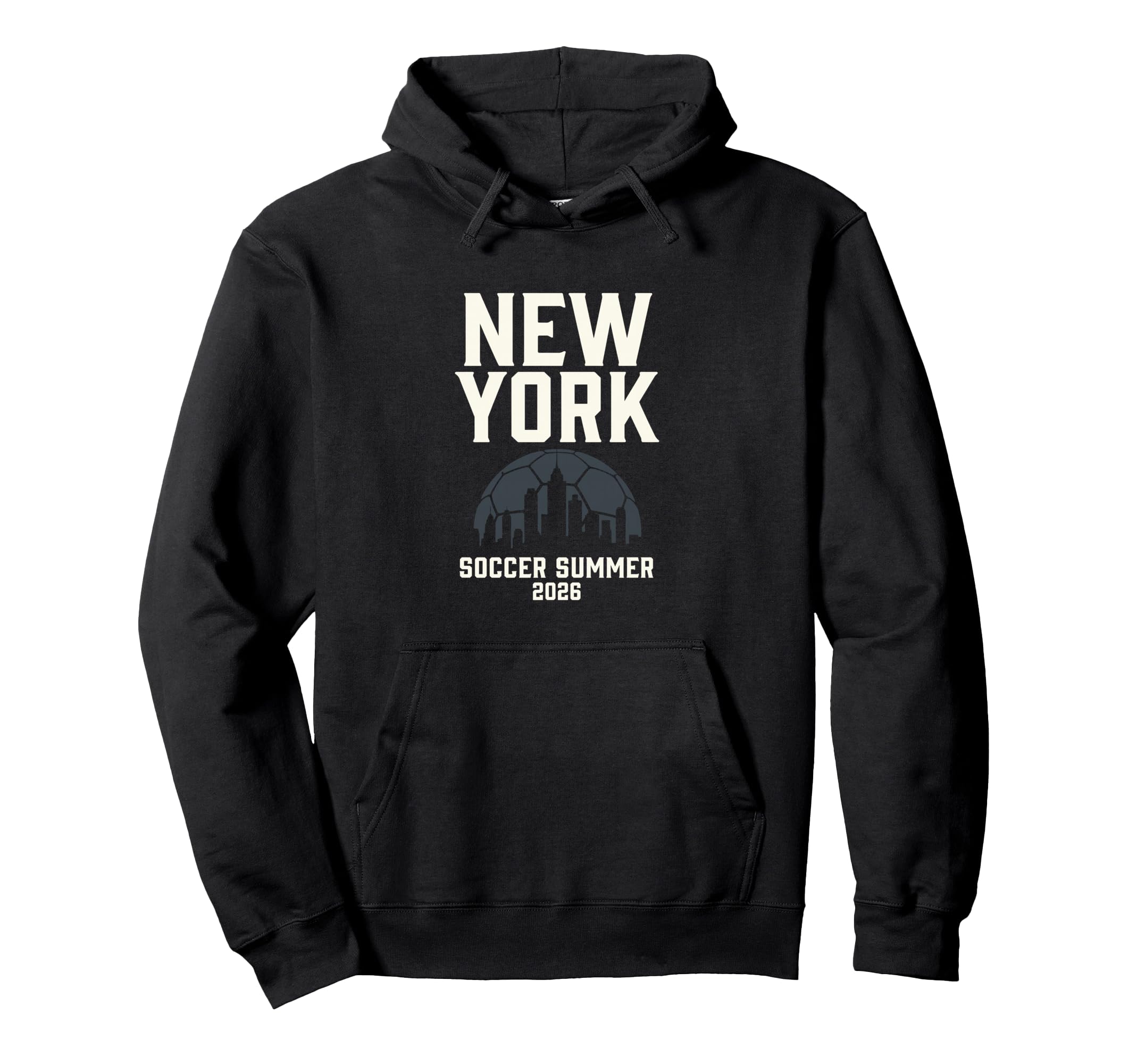 2026 New York Soccer Hoodie - Novelty Apparel for Adults - T-Shirt, Sweatshirt, Hoodie