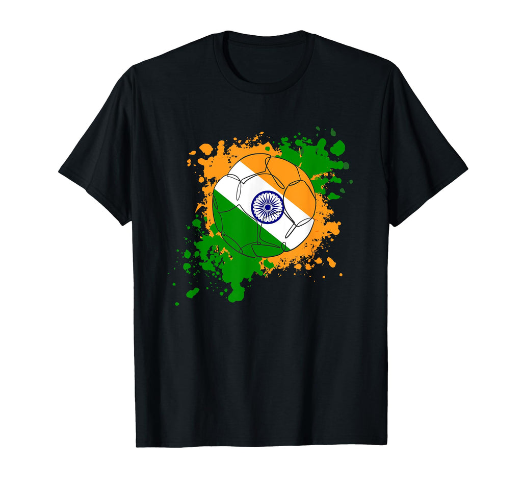 Soccer Ball Flag India T-Shirt - Streetwear Style for Adults - T-Shirt, Sweatshirt, Hoodie