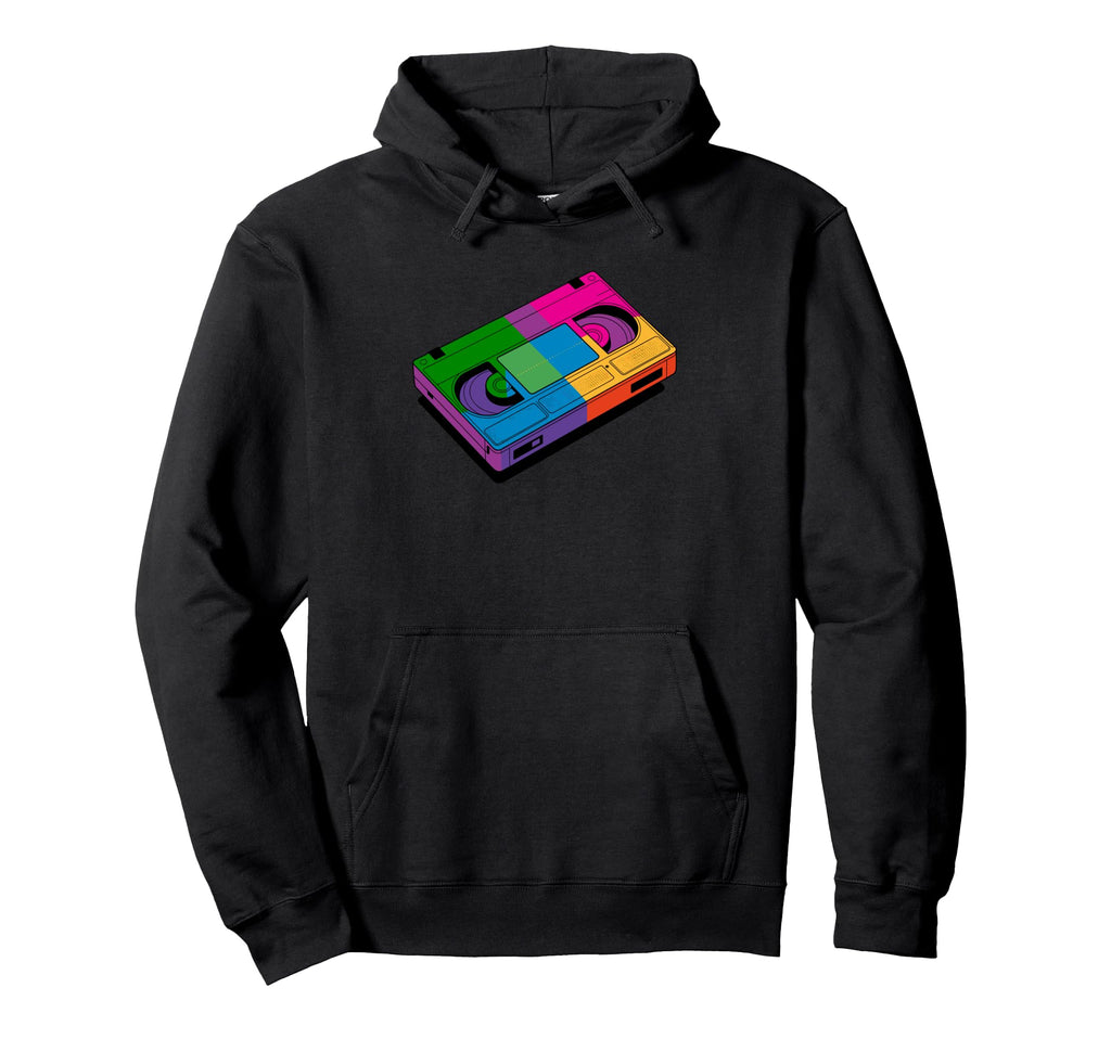 Pop Art Cassette Player Music Tape Hoodie - Casual Everyday Wear Men Women - T-Shirt, Sweatshirt, Hoodie