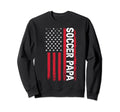 Soccer Papa Sports Dad Player Coach Sweatshirt - Trendy Graphic for Adults - T-Shirt, Sweatshirt, Hoodie