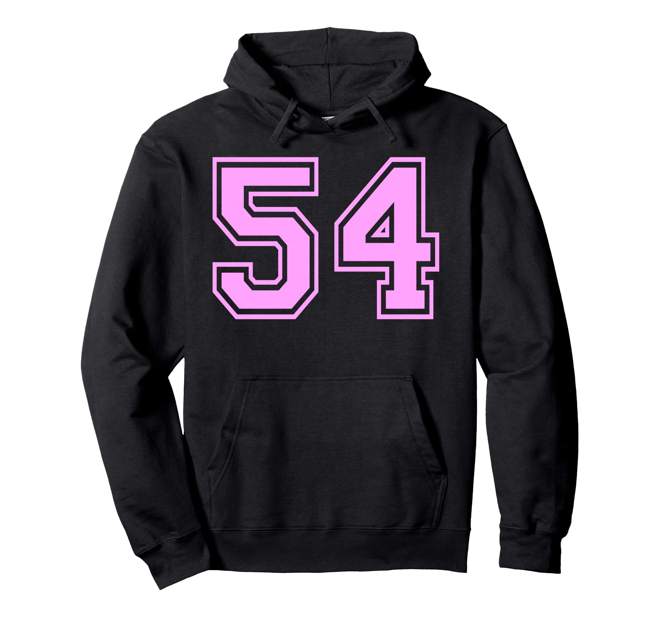 54 Number Fifty Four Sports Varsity Hoodie - Streetwear Style Unisex - T-Shirt, Sweatshirt, Hoodie