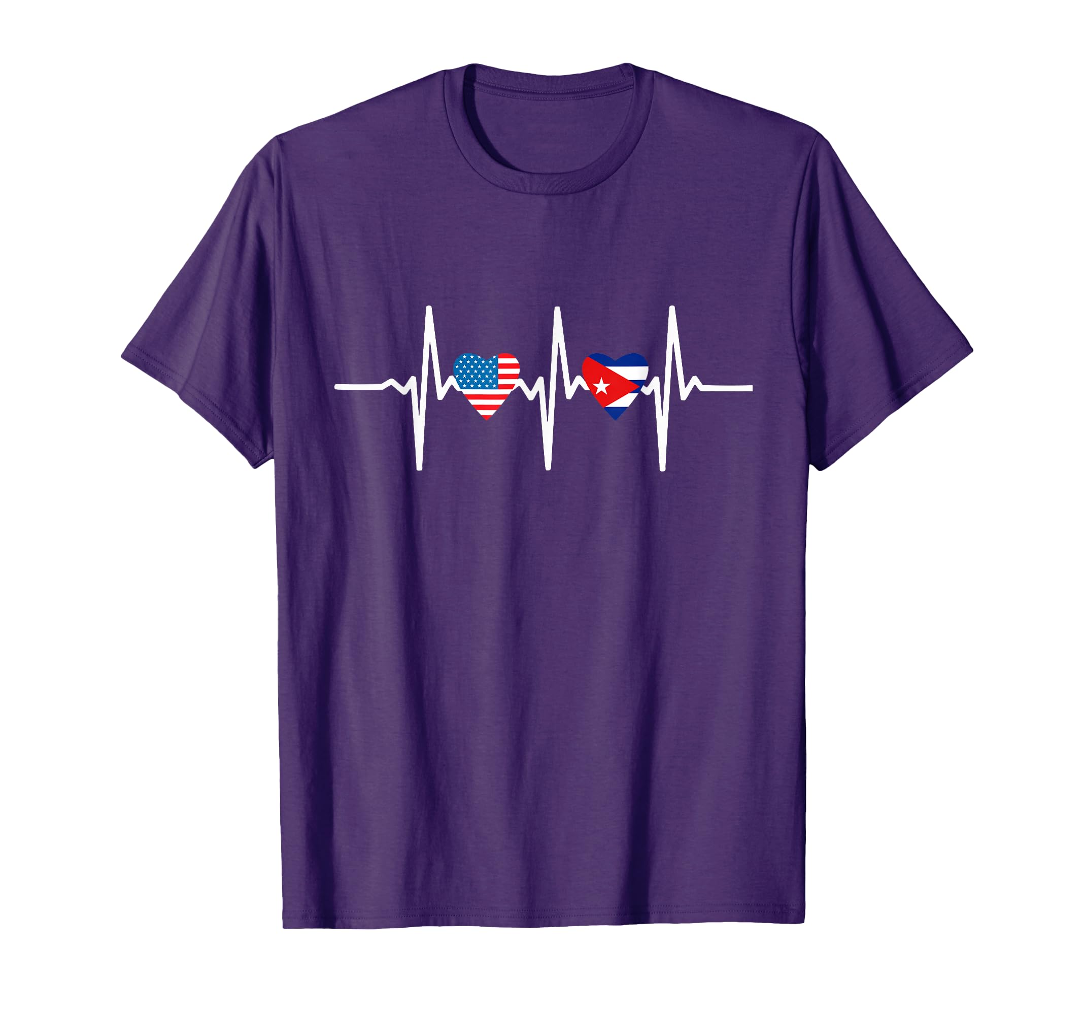 Half Cuban And American America Cuba T-Shirt - Aesthetic Graphic Unisex - T-Shirt, Sweatshirt, Hoodie