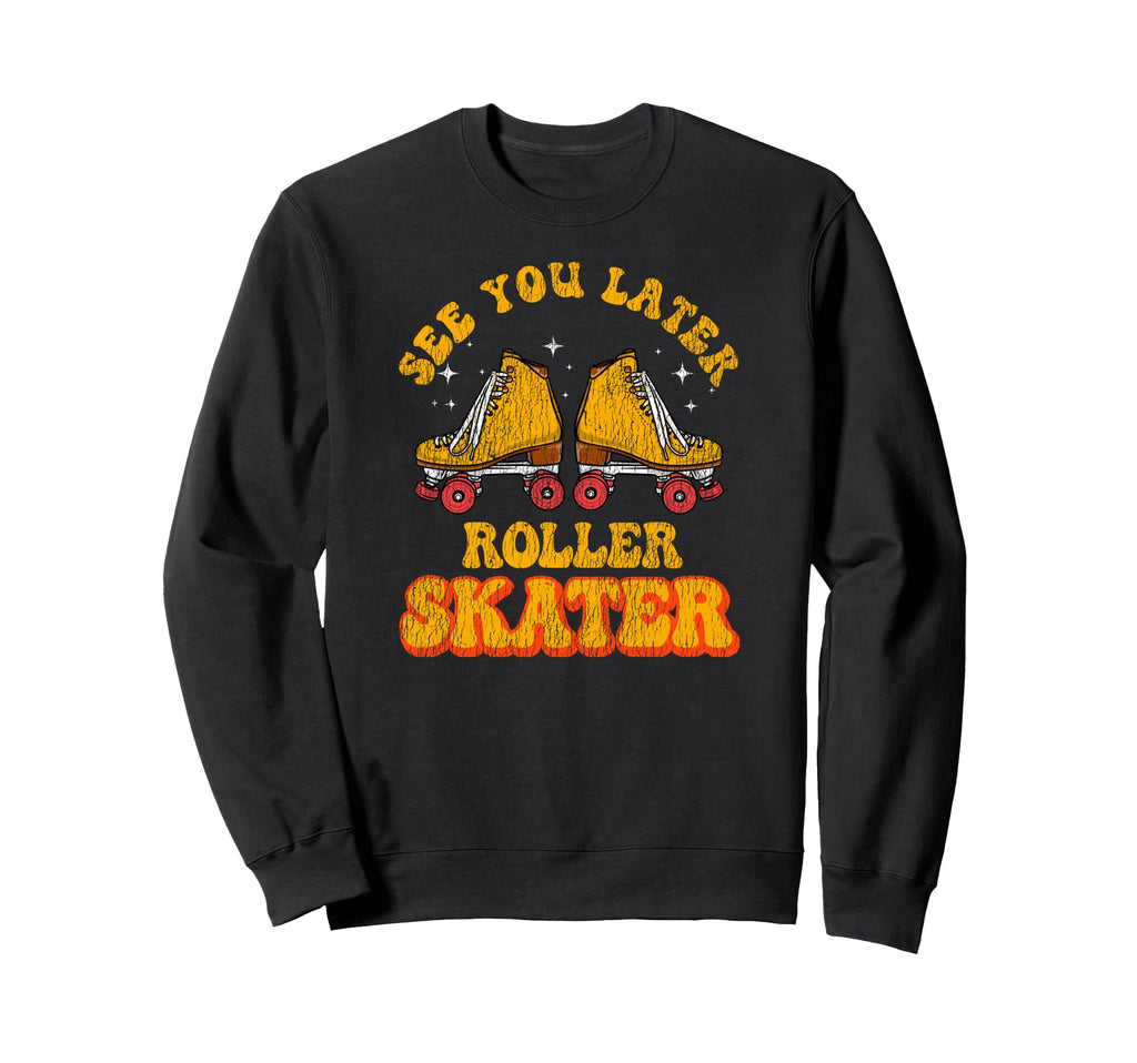Roller Skating Skate 1970S Sweatshirt - Trendy Graphic for Adults - T-Shirt, Sweatshirt, Hoodie