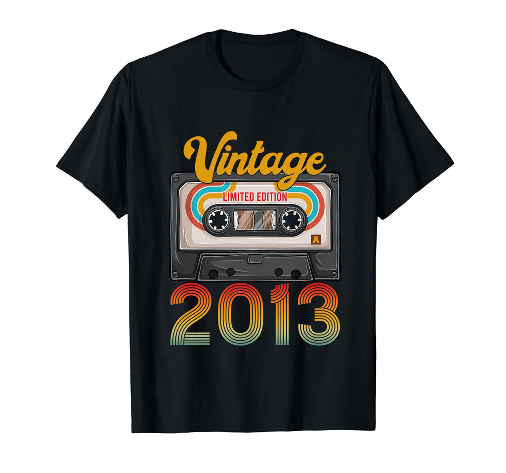 Made 2013 12Th Birthday Cassette Tape 12 T-Shirt - Unique Graphic Unisex - T-Shirt, Sweatshirt, Hoodie