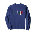 Mexico Heart Mexico Flag Sweatshirt - Casual Everyday Wear Unisex - T-Shirt, Sweatshirt, Hoodie