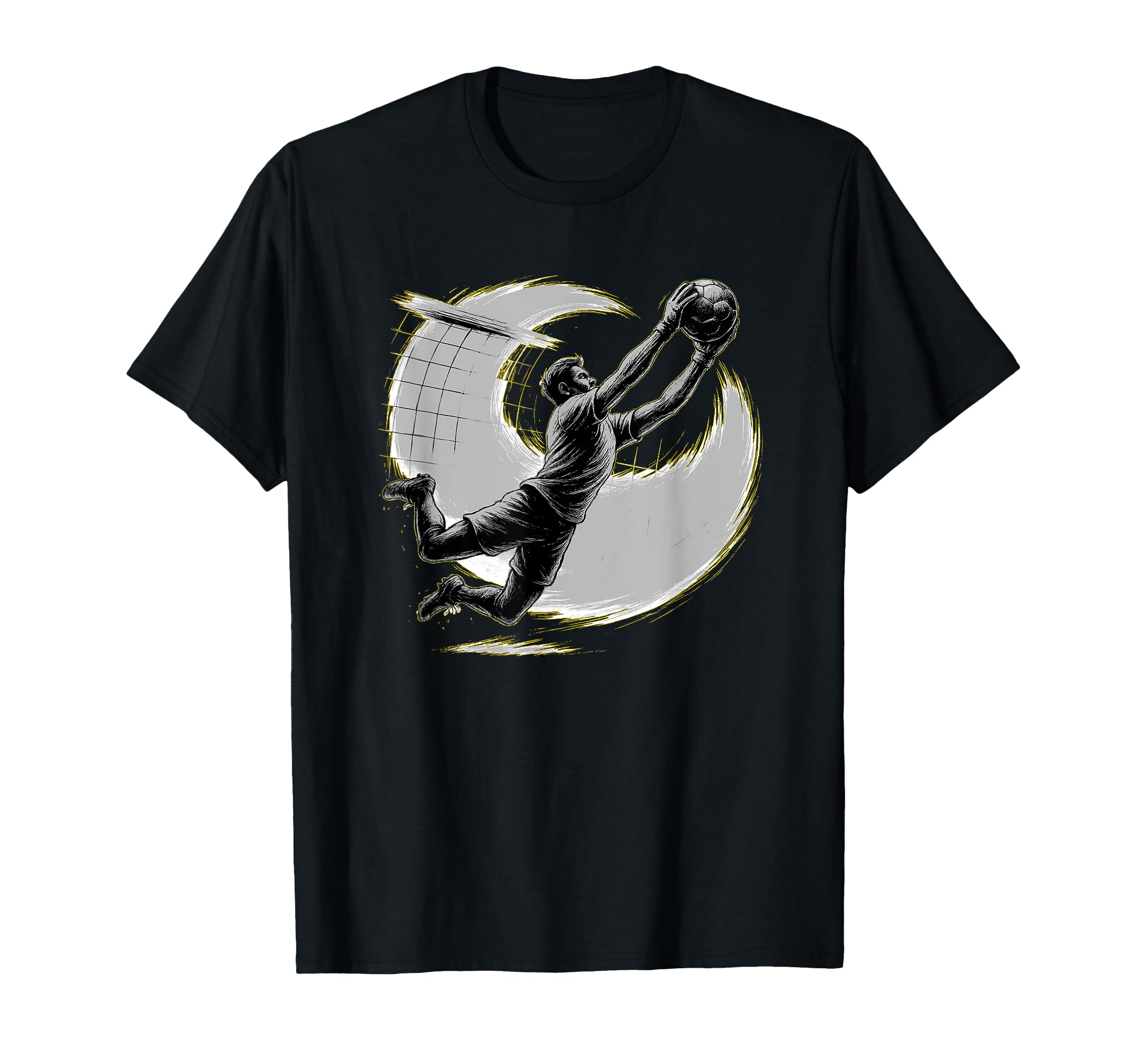 Mens Soccer Goalie Silhouette Players T-Shirt - Aesthetic Graphic Unisex - T-Shirt, Sweatshirt, Hoodie
