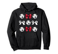 Soccer Balls Bows Womens Soccer Player Hoodie - Novelty Apparel Men Women - T-Shirt, Sweatshirt, Hoodie