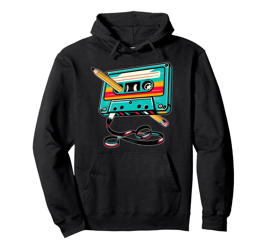 Cassette Player Mixtape Music 80S Old Hoodie - Novelty Apparel Unisex - T-Shirt, Sweatshirt, Hoodie