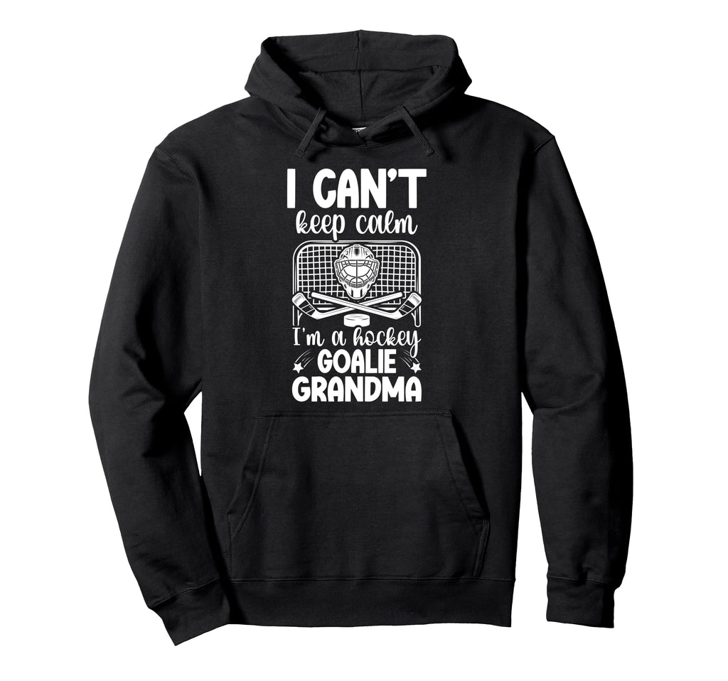 Im Hockey Goalie Grandma Ice Hockey Hoodie - Minimalist Print Men Women - T-Shirt, Sweatshirt, Hoodie