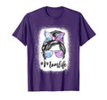 Mom Life Messy Hair Bun Tie Dye Mothers T-Shirt - Unique Graphic Unisex - T-Shirt, Sweatshirt, Hoodie