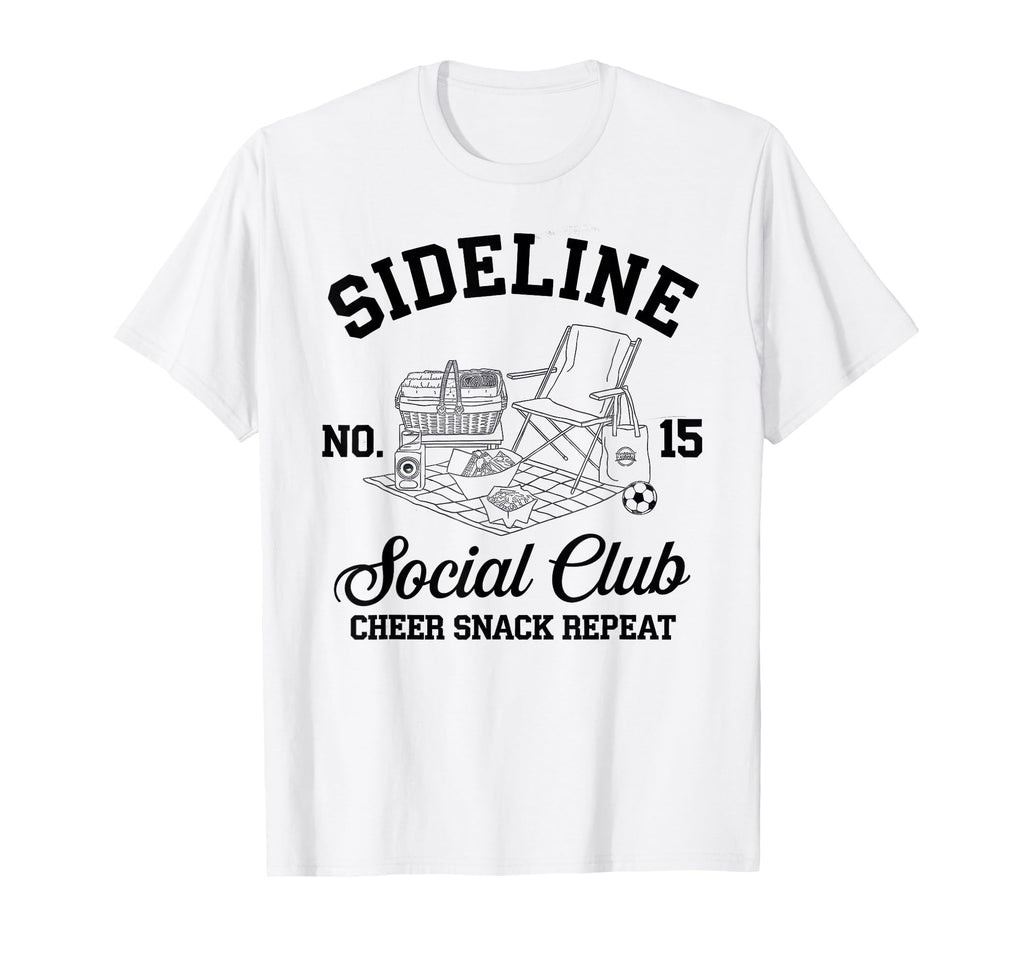 Sideline Social Club Soccer Mom Game T-Shirt - Trendy Graphic for Adults - T-Shirt, Sweatshirt, Hoodie