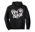 Soccer Mrs Coach Wife Heart Hoodie - Aesthetic Graphic Unisex - T-Shirt, Sweatshirt, Hoodie