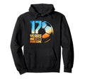 17Th Birthday Soccer Player Football Hoodie - Aesthetic Graphic Men Women - T-Shirt, Sweatshirt, Hoodie