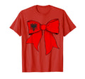 Albania Albanian Pride Flag Coquette T-Shirt - Minimalist Print for Adults - T-Shirt, Sweatshirt, Hoodie