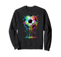 Dripping Soccer Drip Ice Cream Sweatshirt - Aesthetic Graphic for Adults - T-Shirt, Sweatshirt, Hoodie