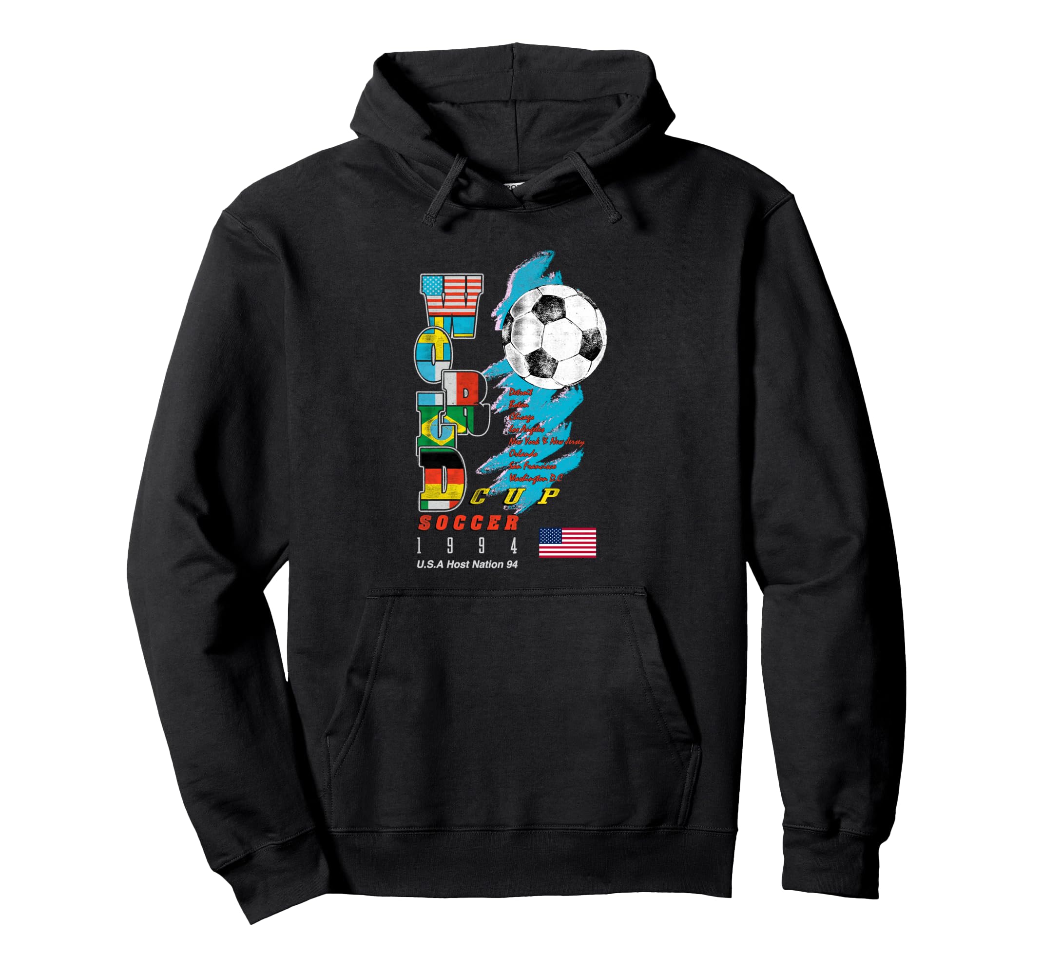 World Cup Football Tournament 1994 Usa Hoodie - Streetwear Style for Adults - T-Shirt, Sweatshirt, Hoodie