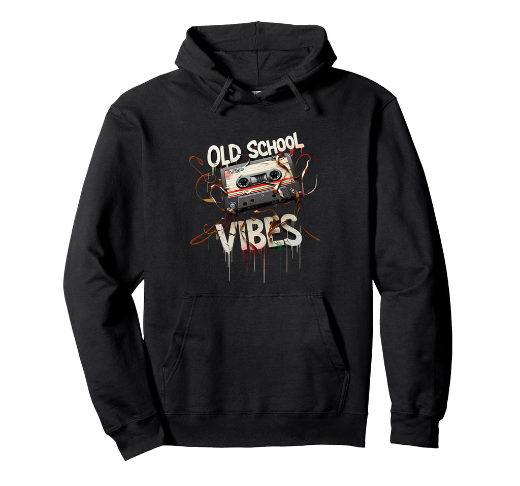 Old School Vibes Cassette Tape Hoodie - Aesthetic Graphic Men Women - T-Shirt, Sweatshirt, Hoodie
