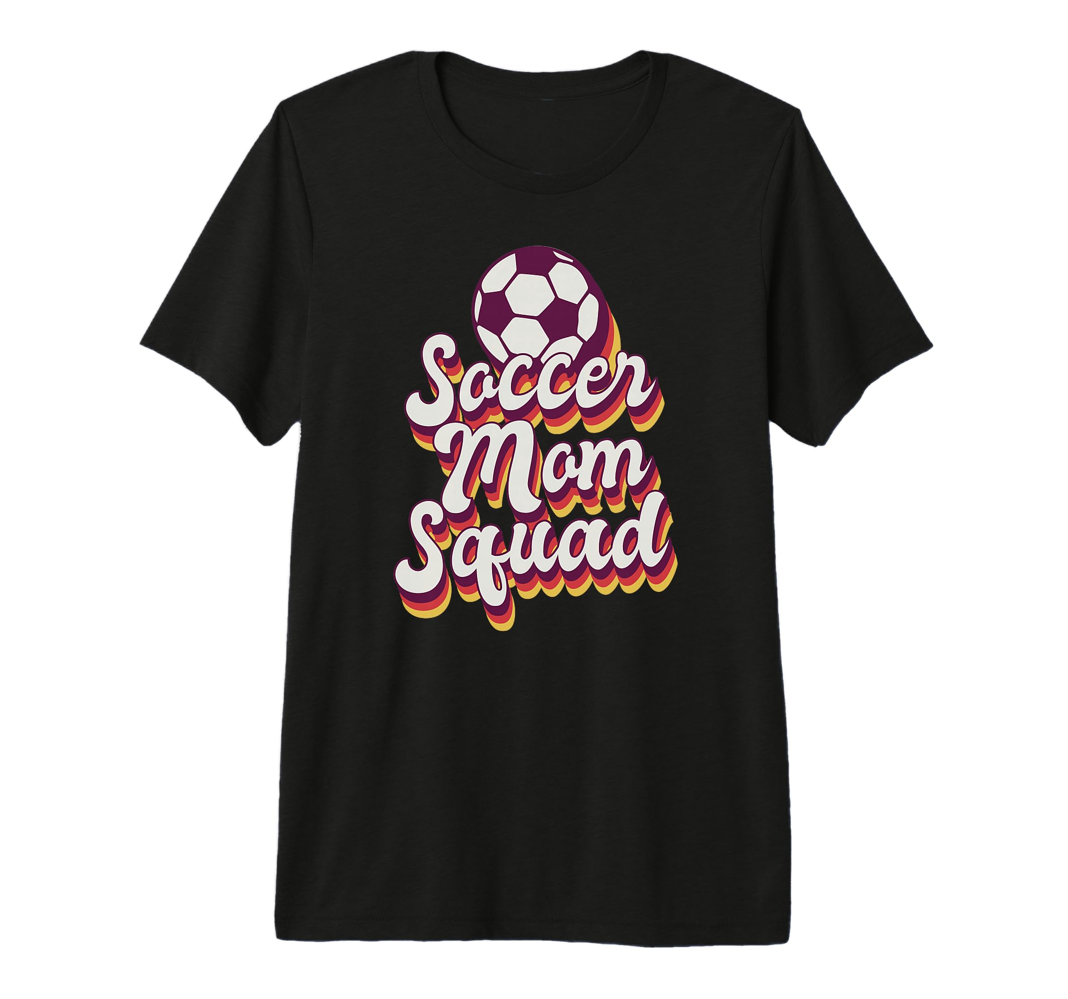 Soccer Sports Funny Soccer Mom Squad Tri T-Shirt - Trendy Graphic Unisex - T-Shirt, Sweatshirt, Hoodie
