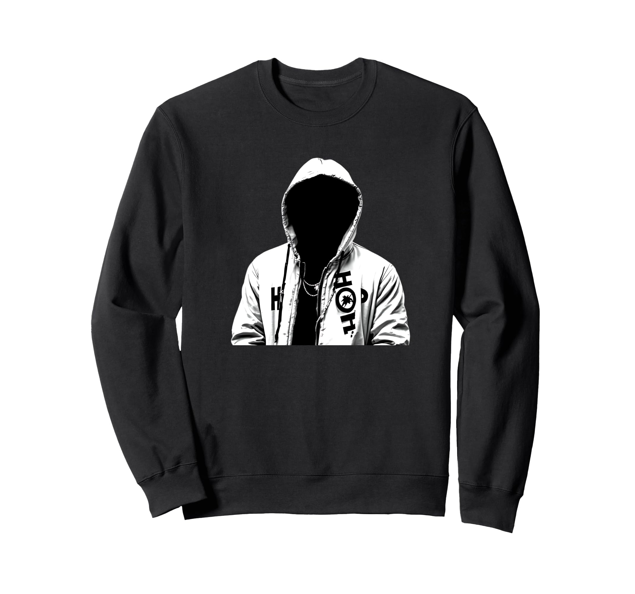 Hip Hop Rapper Old School Sweatshirt - Streetwear Style for Adults - T-Shirt, Sweatshirt, Hoodie