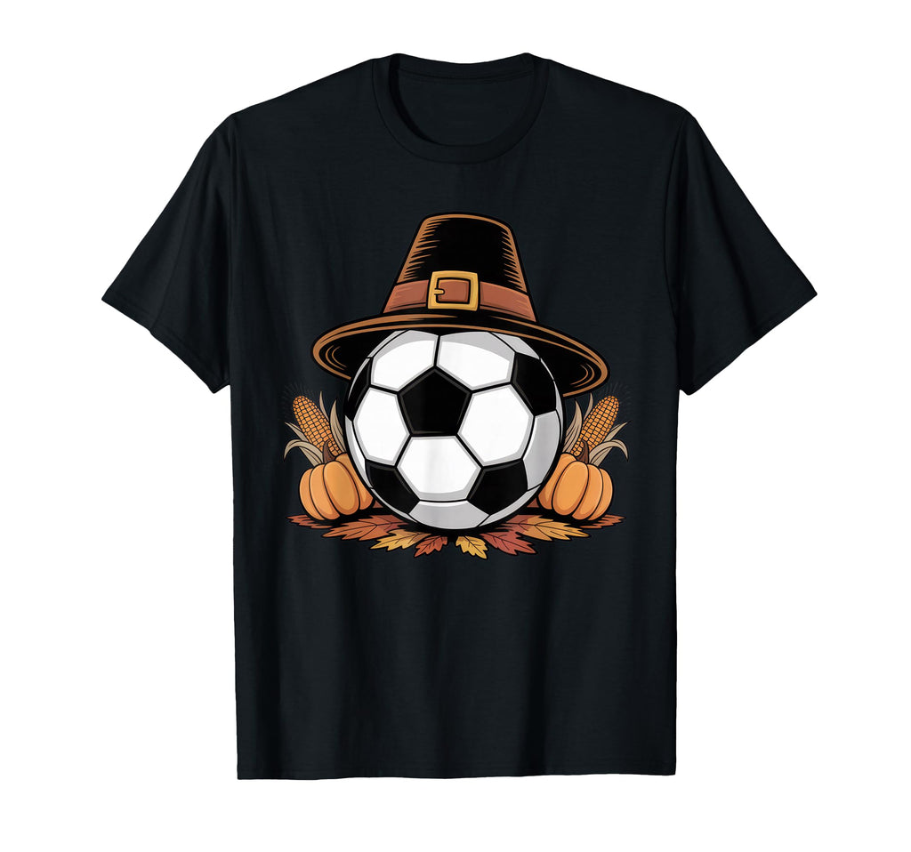 Soccer Thanksgiving Vibes Ball Fun T-Shirt - Minimalist Print for Adults - T-Shirt, Sweatshirt, Hoodie