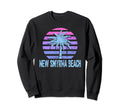 New Smyrna Beach Vacation Vaporwave Sweatshirt - Trendy Graphic Men Women - T-Shirt, Sweatshirt, Hoodie