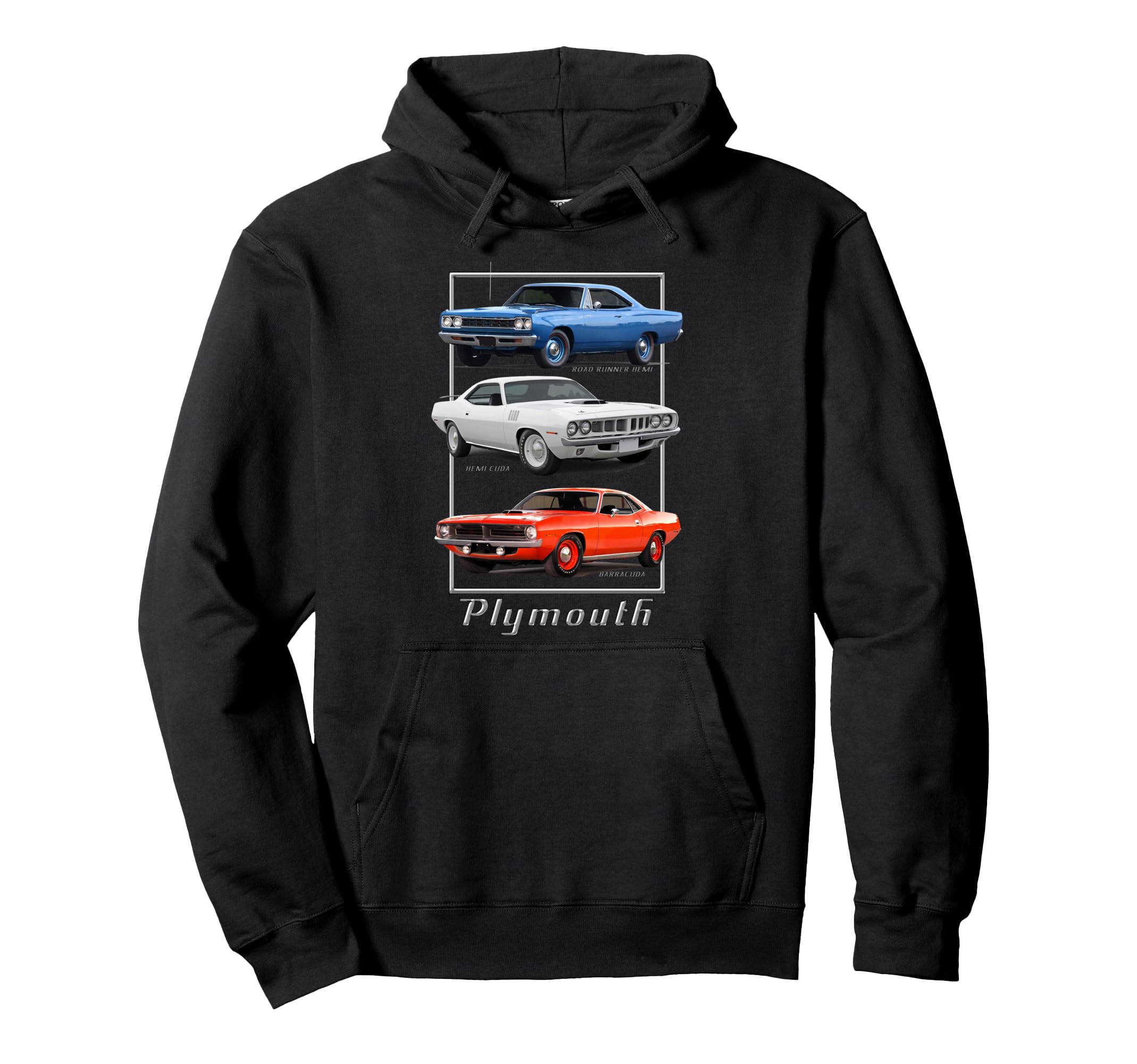 Plymouth American Muscle Cars Hoodie - Aesthetic Graphic Unisex - T-Shirt, Sweatshirt, Hoodie
