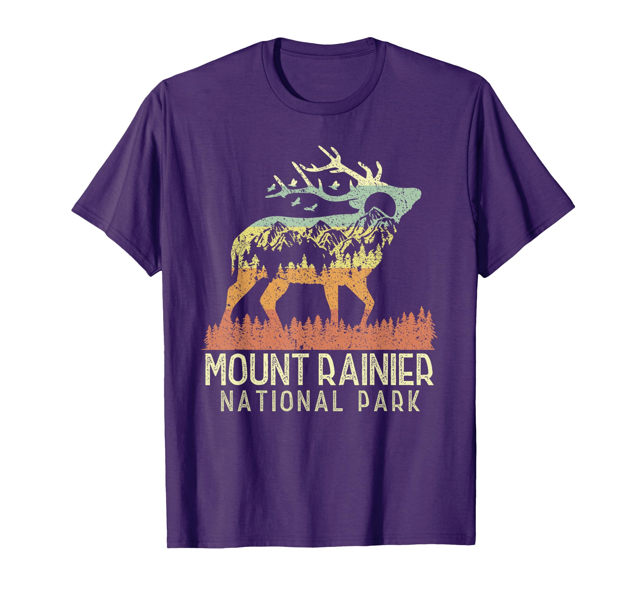 Mount Rainier National Park T-Shirt - Fun Novelty Design for Adults - T-Shirt, Sweatshirt, Hoodie