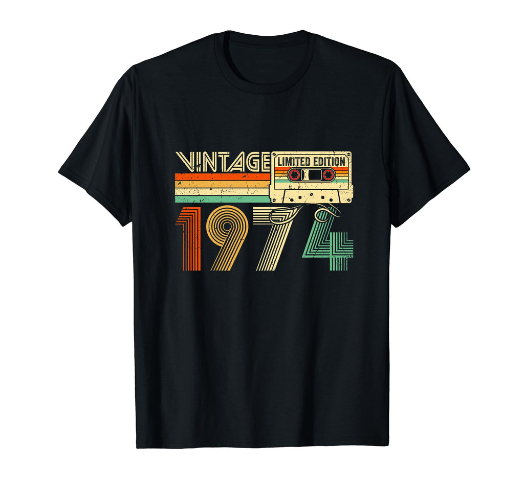 1974 50 Years Old Cassette Tape T-Shirt - Fun Novelty Design Men Women - T-Shirt, Sweatshirt, Hoodie