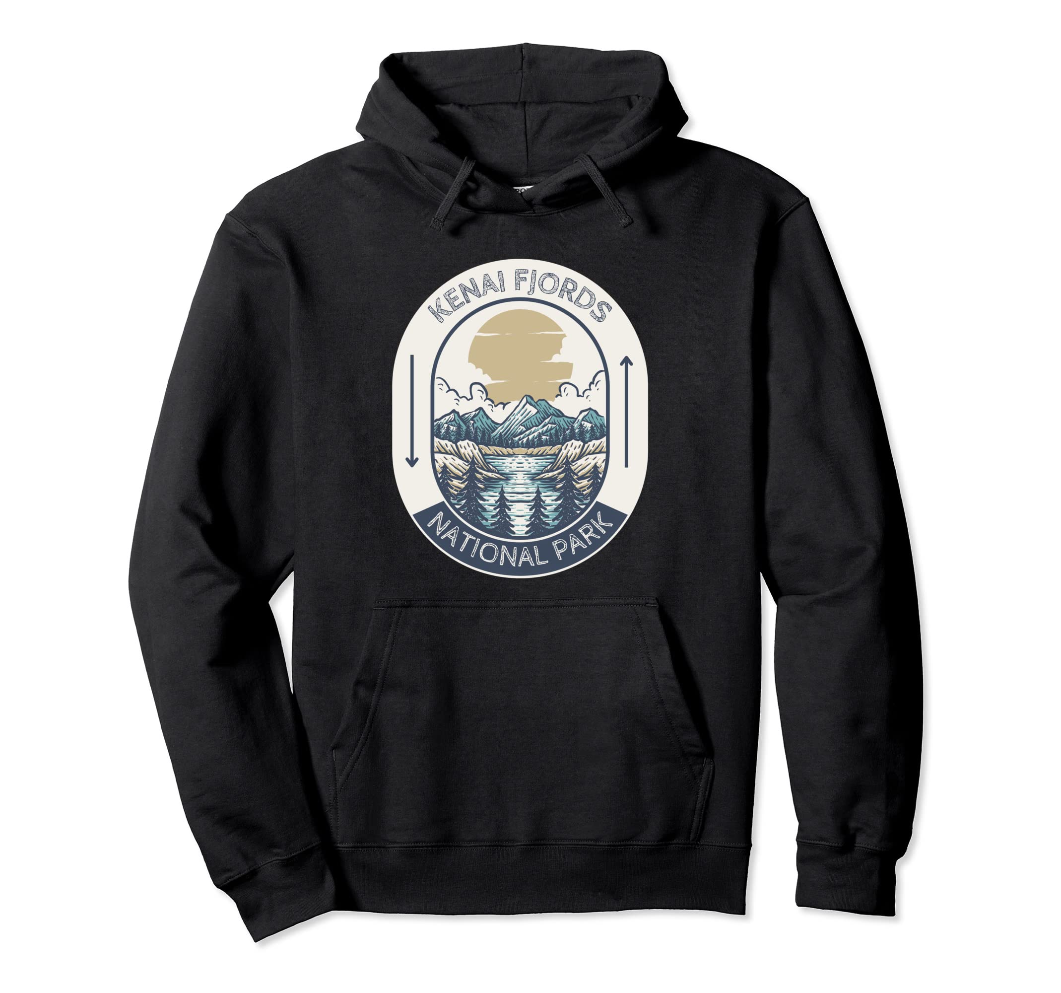 Kenai Fjords National Park Alaska Hoodie - Aesthetic Graphic Men Women - T-Shirt, Sweatshirt, Hoodie