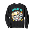 Kickin It Soccer Player Puppy Dog Sweatshirt - Fun Novelty Design Unisex - T-Shirt, Sweatshirt, Hoodie