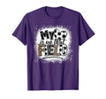 Leopard My Heart Is That Field Soccer Love T-Shirt - Graphic Print Unisex - T-Shirt, Sweatshirt, Hoodie