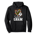 Soccer Gram Grandma Leopard Heart Hoodie - Fun Novelty Design for Adults - T-Shirt, Sweatshirt, Hoodie