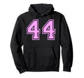44 Number Forty Four Sports Hoodie - Casual Everyday Wear Men Women - T-Shirt, Sweatshirt, Hoodie
