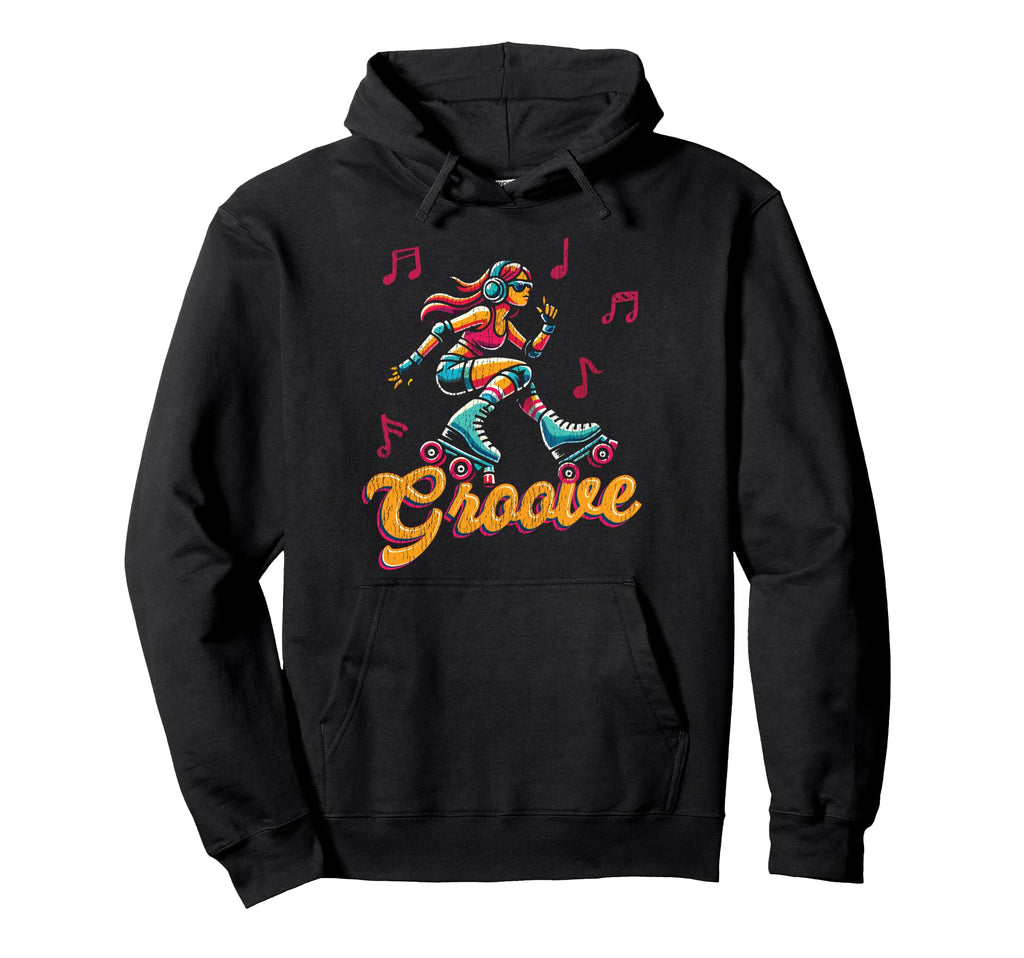 Roller Skating Skate 1970S Groove Hoodie - Casual Everyday Wear for Adults - T-Shirt, Sweatshirt, Hoodie