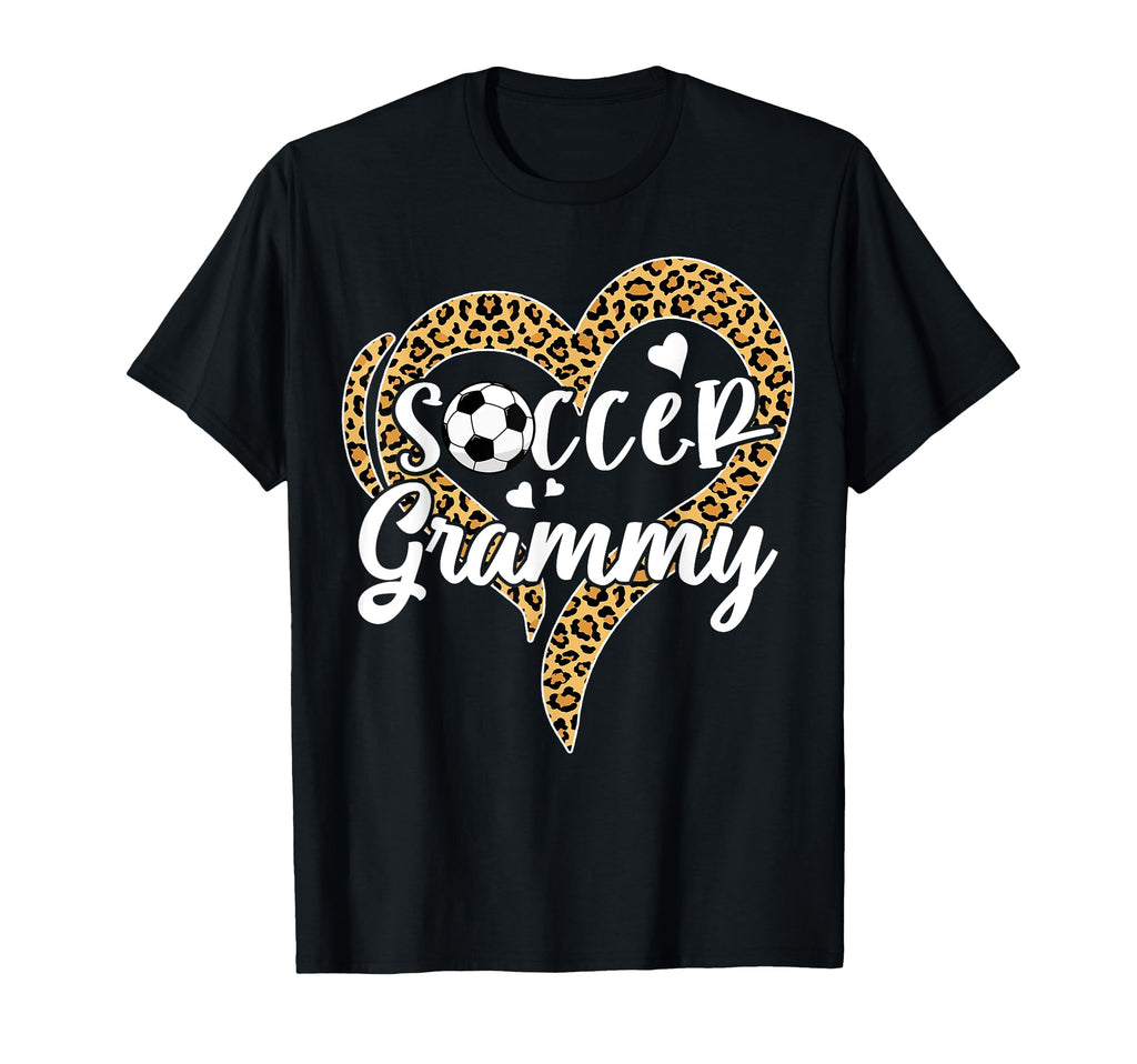 Soccer Grammy Leopard Heart T-Shirt - Custom Art Print Men Women - T-Shirt, Sweatshirt, Hoodie