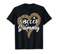 Soccer Grammy Leopard Heart T-Shirt - Custom Art Print Men Women - T-Shirt, Sweatshirt, Hoodie