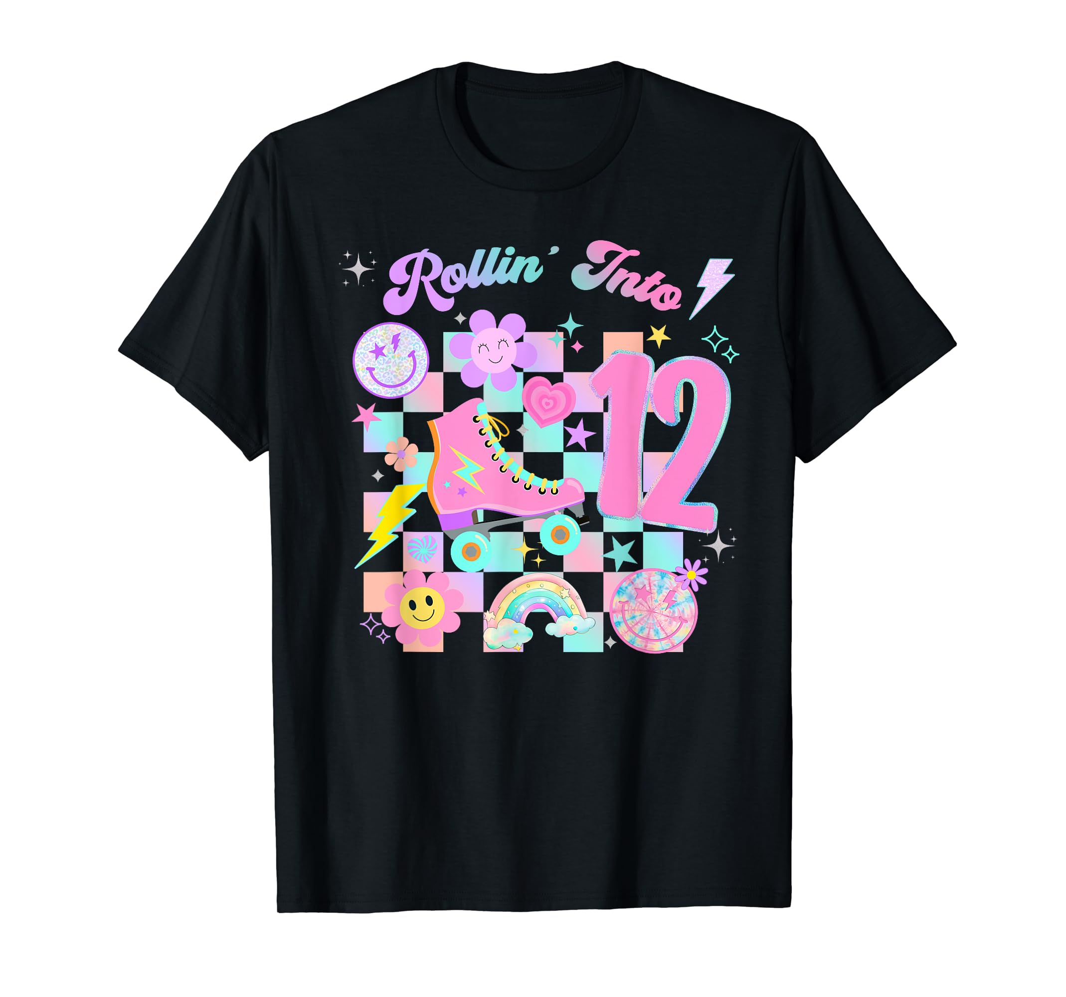 Roller Skates Skating Birthday Groovy T-Shirt - Fun Novelty Design Unisex - T-Shirt, Sweatshirt, Hoodie