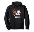 Just Who Loves Cats And Soccer Hoodie - Fun Novelty Design Unisex - T-Shirt, Sweatshirt, Hoodie