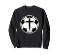 Christian Soccer Faith Sports Sweatshirt - Minimalist Print for Adults - T-Shirt, Sweatshirt, Hoodie