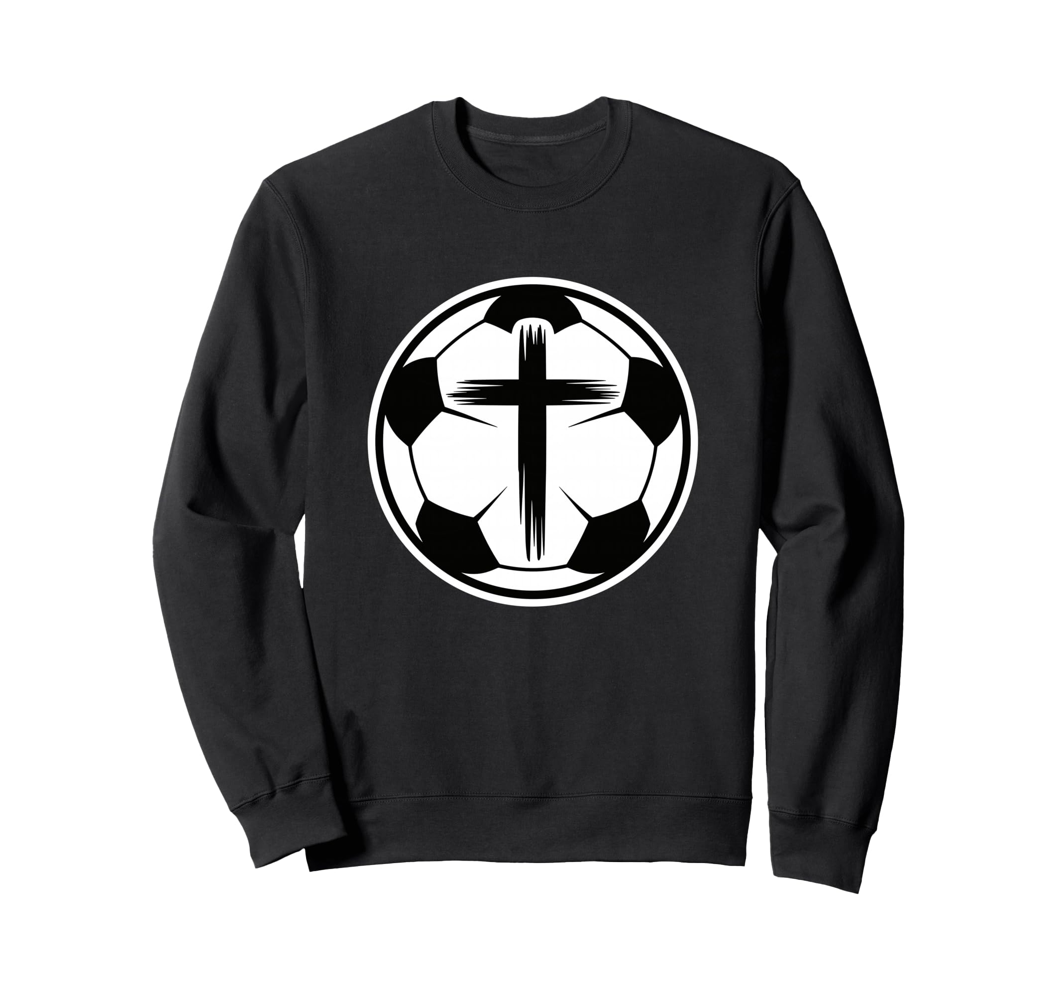 Christian Soccer Faith Sports Sweatshirt - Minimalist Print for Adults - T-Shirt, Sweatshirt, Hoodie