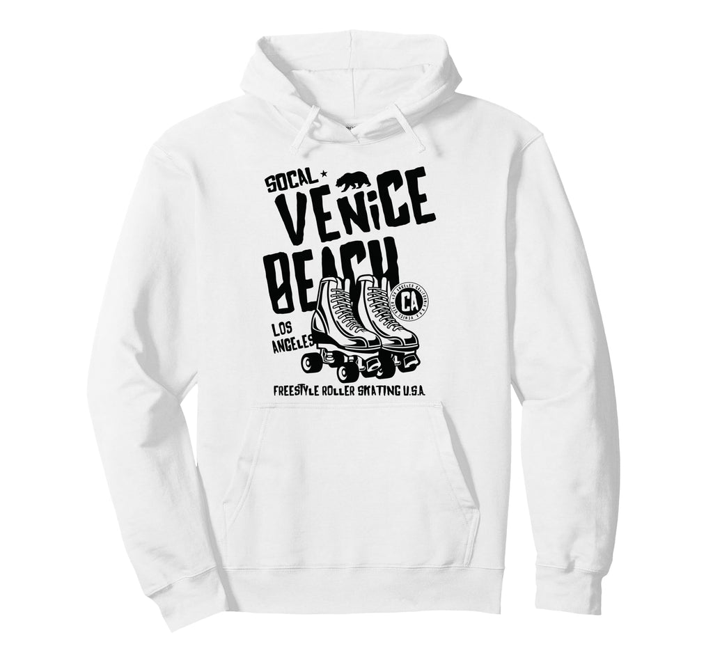 Venice Beach California Roller Skate Hoodie - Graphic Print Men Women - T-Shirt, Sweatshirt, Hoodie